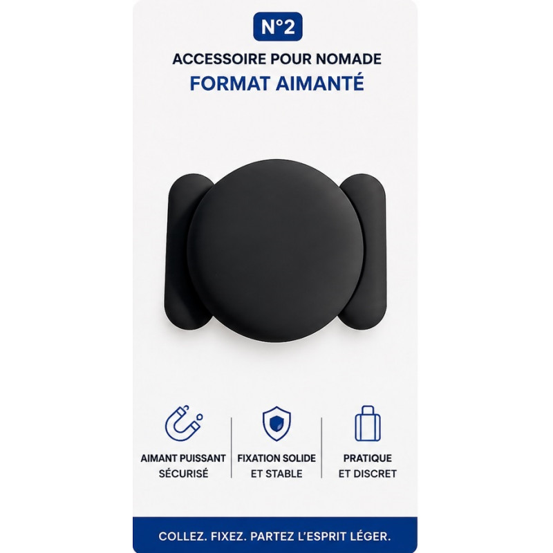 Support Aimanté pour Tag Nomad inclus dans notre Pack-Nomad